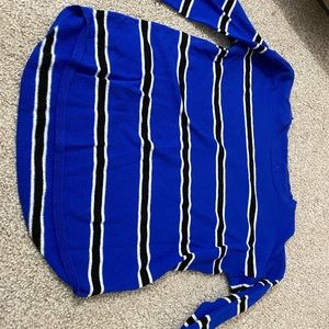 Express long sleeve blue top